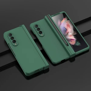 Samsung Galaxy Z Fold3 5g Yeşil Için Pc+ Temperli Film Kılıfı (Yurt Dışından)