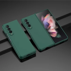 Samsung Galaxy Z Fold3 5g Yeşil Için Yağ Püskürtmeli Pc Telefon Kılıfı (Yurt Dışından)