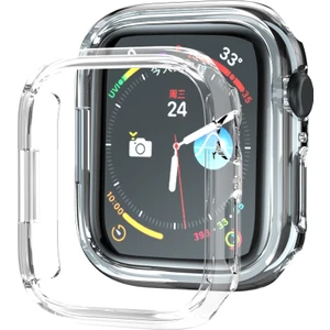 Apple Watch S 7 41 mm Şeffaf Için Ektroplatılmış Pc Saat Kılıfı (Yurt Dışından)