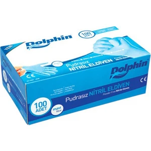 Nitril Mavi Eldiven Medium 100'LÜ