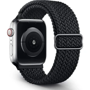 Watch 38/40/41 mm Uyumlu Örgü Solo Döngü Esnek Seri 2,3,4,5,6,se 7 Tokalı Kayış Kordon