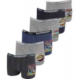 506 Baskılı Erkek Çocuk Boxer 12'li