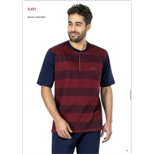 Pierre Cardin 5451 Erkek Penye 3'lü  Pijama Takım 21Y