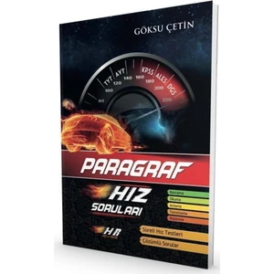 Hız Yayınları ve Renk TYT AYT KPSS ALES DGS Paragraf Hız Yayınları Soruları