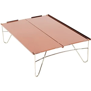 Mini Alüminyum Masa Ultralight Katlanır Piknik Masası Kahverengi (Yurt Dışından)