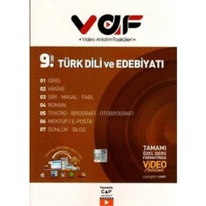 Çap Yayınları Vaf 9. Sınıf Türk Dili ve Edebiyatı Video Anlatımlı Fasiküller