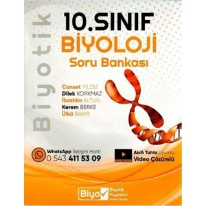 Biyotik Yayınları 10.Sınıf Biyoloji Soru Bankası (2022)