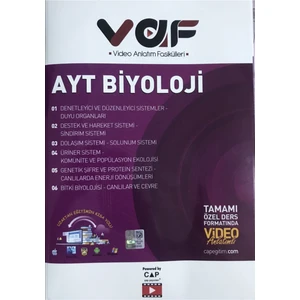 Çap Yayınları Vaf YKS AYT Biyoloji - 2021