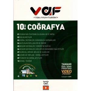 Çap Yayınları 10. Sınıf Coğrafya Video Anlatımlı Fasiküller -2021