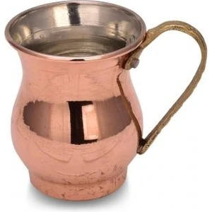 Turna Bakır Mini Zemzem Maşrapa Düz 100 ml Kırmızı TURNA0496-1