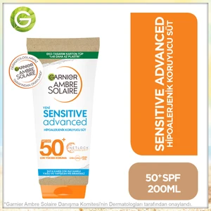 Garnier Ambre Solaire Sensitive Advanced Hipoalerjenik Güneş Koruyucu Süt SPF50+ 175ML