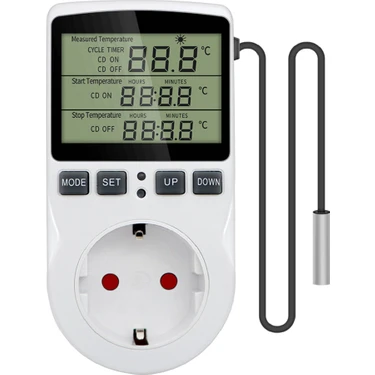 UniChrome 220V Çok Fonksiyonlu Dijital Termostat Kuluçka Sıcaklık Kontrol