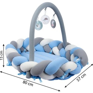 Sevi Bebe 3in1 Çok Fonksiyonlu Örgü Yatak & Kenar Koruyucu