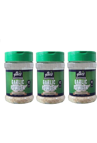 Fit Grains Garlic Powder Sarımsak Baharatı Tuzsuz 100 G 3 Adet