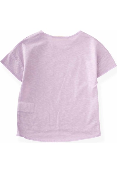 Cigit Basic Geniş Kesim T-Shirt 1-5 Yaş Lila