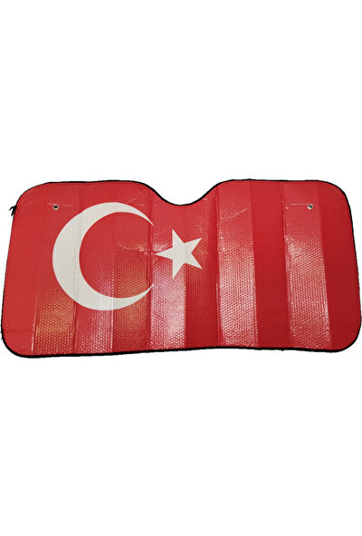 Carup Carub Perde Güneşlik Ön Büyük Boy Türk Bayrağı