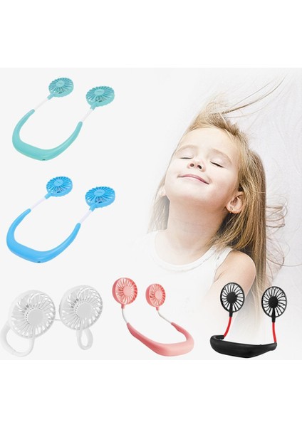 USB Açık Spor Mini Taşınabilir Yapraksız Küçük Asılı Boyun Ultra Sessiz Elektrikli Fan (Yurt Dışından) modelleri