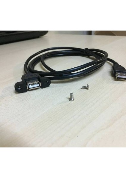1.5 Metre USB Uzatma Kablosu Dişi Erkek Vidalı Tip Montaj Tipi USB Uzatma