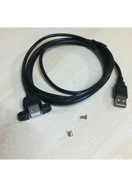 1.5 Metre USB Uzatma Kablosu Dişi Erkek Vidalı Tip Montaj Tipi USB Uzatma