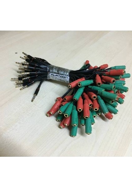 Kulaklık Mikrofon Ayırıcı Aparat 3.5mm Headphone Mic Audio 1 Erke