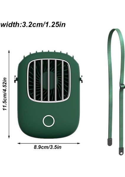 Boyun Fanı Taşınabilir Mini USB Fanı 5V Şarj Edilebilir (Yurt Dışından)