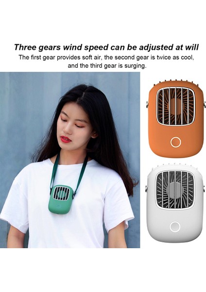 Boyun Fanı Taşınabilir Mini USB Fanı 5V Şarj Edilebilir (Yurt Dışından)