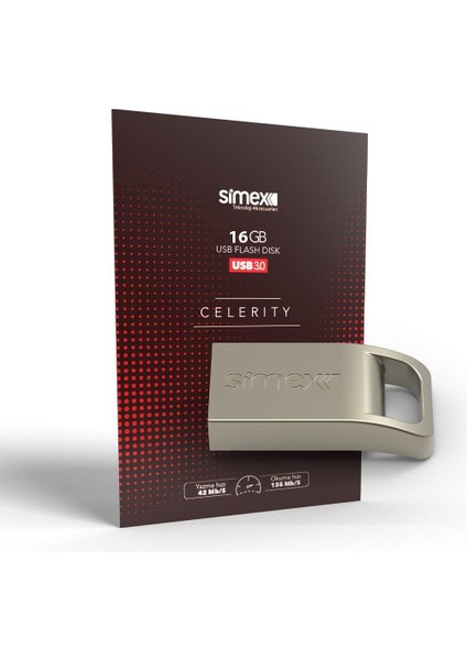 USB Bellek SU-105 Celerity 3.0 Metal Gri 16GB