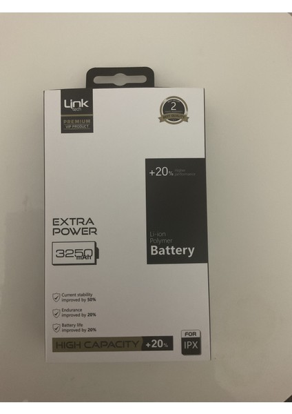 Apple iPhone x güçlendirilmiş Premium Batarya