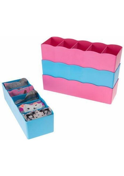 Çekmece Içi Çorap Kravat Aksesuar Düzenleyici 5 Bölmeli Organizer