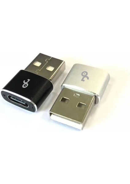 USB To Type C Adapter Sarj Çevirici Aparat JO-TY04 Siyah
