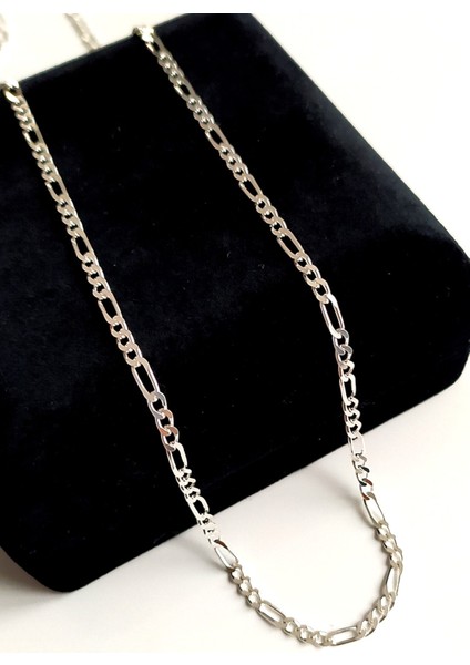 925 Ayar Gümüş Figaro Kolye Bileklik Seti Erkek Kadın Klipsli modelleri