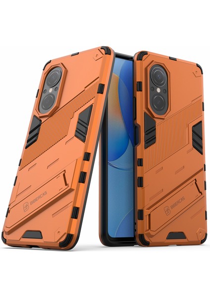 Tpu Combo Case Kickstand Tasarım Koruyucu Cep Telefon Kılıfı Honor 50 Se/huawei Nova 9 Se - Kırmızı (Yurt Dışından)