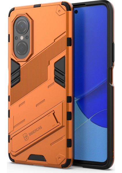 Tpu Combo Case Kickstand Tasarım Koruyucu Cep Telefon Kılıfı Honor 50 Se/huawei Nova 9 Se - Kırmızı (Yurt Dışından)