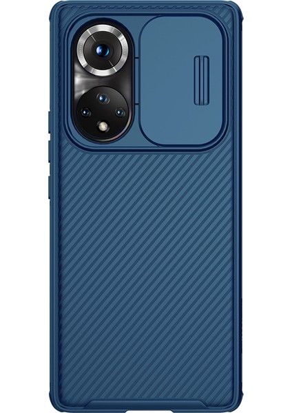 Camshield Pro Pc + Tpu Honor 50 Pro Için Kamera Kapağı Ile Hibrid Anti-Drop Kapak Kabuğu / Huawei Nova 9 Pro - Siyah (Yurt Dışından)