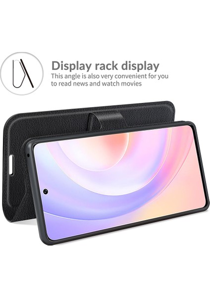 Cilt Tam Koruyucu Deri Cüzdan Kılıf Cep Telefonu Stand Kapağı Huawei Nova 9 Se/onur 50 Se - Pembe (Yurt Dışından) modelleri
