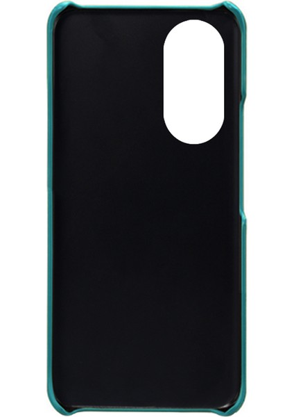 Çift Kart Yuvaları Tasarım Telefon Kapağı Pu Deri + Pc Huawei Nova 9 Için Zor Kılıf / Onur 50 - Yeşil (Yurt Dışından)
