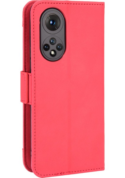 Için 50 Özel Flip Telefon Kılıfı Çoklu Kart Yuvası Tasarımı Pu Deri Cüzdan Kapak Koruyucu - Siyah (Yurt Dışından) modelleri