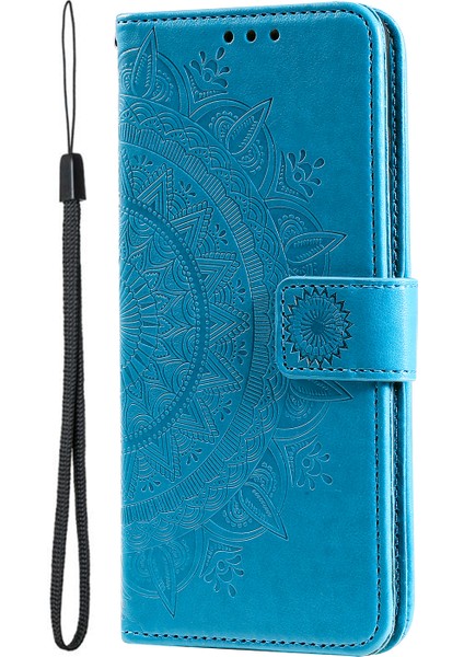 Mandala Çiçek Tam Koruma Pu Deri + Yumuşak Tpu Stand Cüzdan Telefon Kılıfı Huawei Nova 8i Için Kayış - Mor (Yurt Dışından) fiyatları