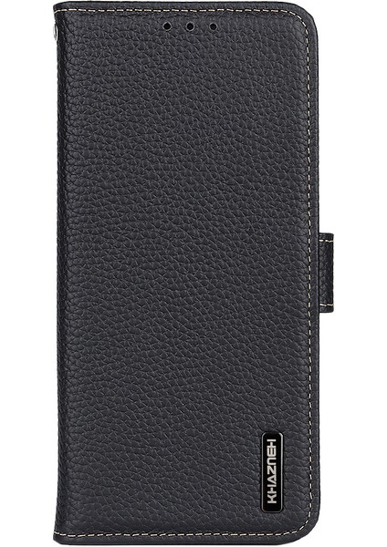 Litchi Doku Orijinal Deri Cüzdan Folio Flip Cover Manyetik Kapatma Stand Telefon Kılıfı Onur 60 - Kırmızı (Yurt Dışından)