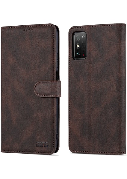 Çok Yolda Koruma Pu Deri Cüzdan Stand Şok Geçirmez Telefon Kılıfı Onur X30 Max Için Kapak - Yeşil (Yurt Dışından)