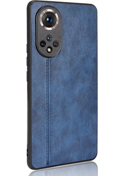 Hattı Hafif Retro Dokulu Pu Deri Kaplamalı Pc + Tpu Telefon Kapak Kılıfı Onur 50 - Kırmızı (Yurt Dışından) modelleri