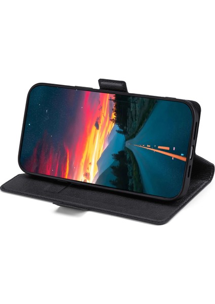 X30/X9 5g/magic 4 Lite 5g Için Ultra Kart Tutucu Deri Kılıf, Yan Çift Manyetik Toka Stand Telefon Kapağı - Kırmızı (Yurt Dışından)