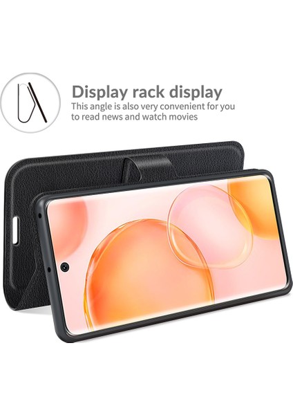 Flip Tam Koruyucu Litchi Cilt Deri Cüzdan Telefon Standı Kasa Kapağı Onur 50 - Mor (Yurt Dışından) modelleri