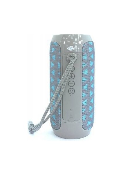 TG117 Silindir Su Geçirmez Bluetooth Hoparlör Fm Radyo Açık Mavi Üçgen modelleri