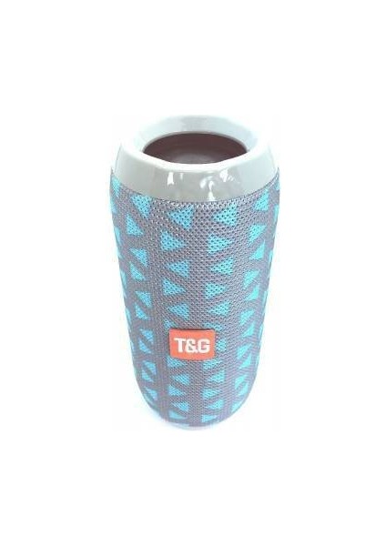 TG117 Silindir Su Geçirmez Bluetooth Hoparlör Fm Radyo Açık Mavi Üçgen indirimleri