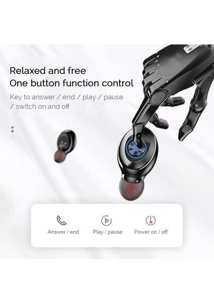 Tws Bluetooth 5.0 Kablosuz Kulaklıklar Mini Akıllı (Yurt Dışından)