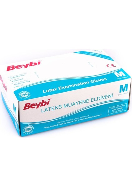 Lateks Eldiven M Orta Boy 100'LÜ