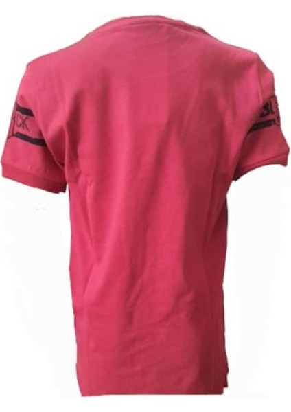 Çocuk Erkek Baskılı T-Shirt 4003 - Kırmızı - 9 Yaş