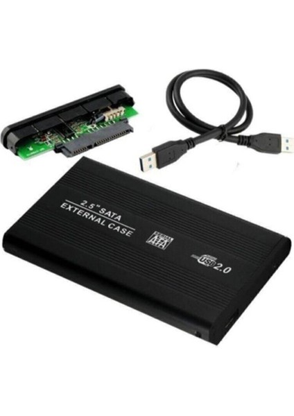 2.5" USB Sata HDD Harddisk Kutusu - Alüminyum Gövde - Harici HDD Hard Disk Kutusu