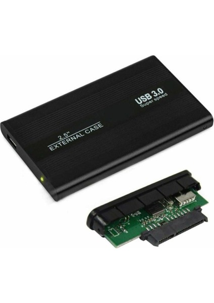 2.5" USB 3.0 Harici Harddisk HDD Kutusu Sata Disk SSD Veri Aktarma 5 GBps Alüminyum Gövde